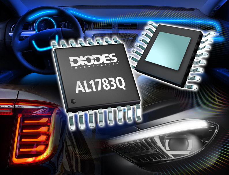 Automotive-konformer, linearer 3-Kanal-LED-Treiber von Diodes Incorporated bietet unabhängige Steuerung für Helligkeit und Farbe
